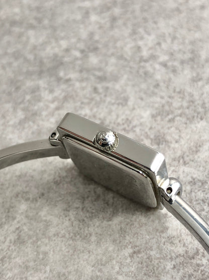 GUCCI Bangle Watch Silver 1900L Vintage ahc5hy
