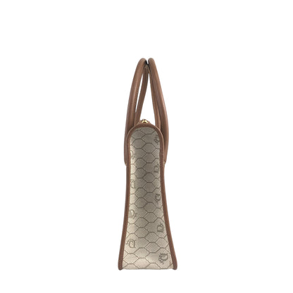Christian Dior Honeycomb Pattern Handbag Beige Vintage r4yh5k