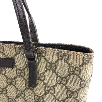 GUCCI GG Pattern Logo Handbag Totebag Brown Vintage cmv5fn