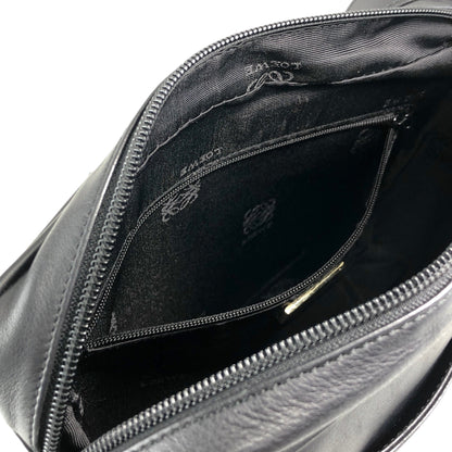 LOEWE Anagram Crossbody Shoulder bag Black Vintage bftpuc