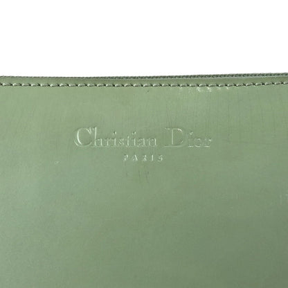 Christian Dior Logo Embossed Shoulder bag Green Vintage 7izpjd