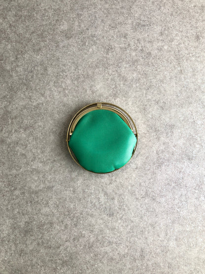 Christian Dior Circle Coin Purse Green Vintage 6ypmda