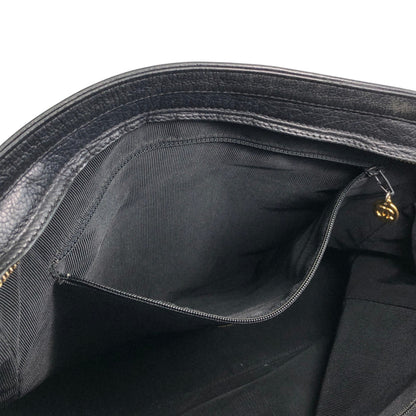 CHANEL Coco Mark Chain Shoulder bag Black Vintage gph8sd
