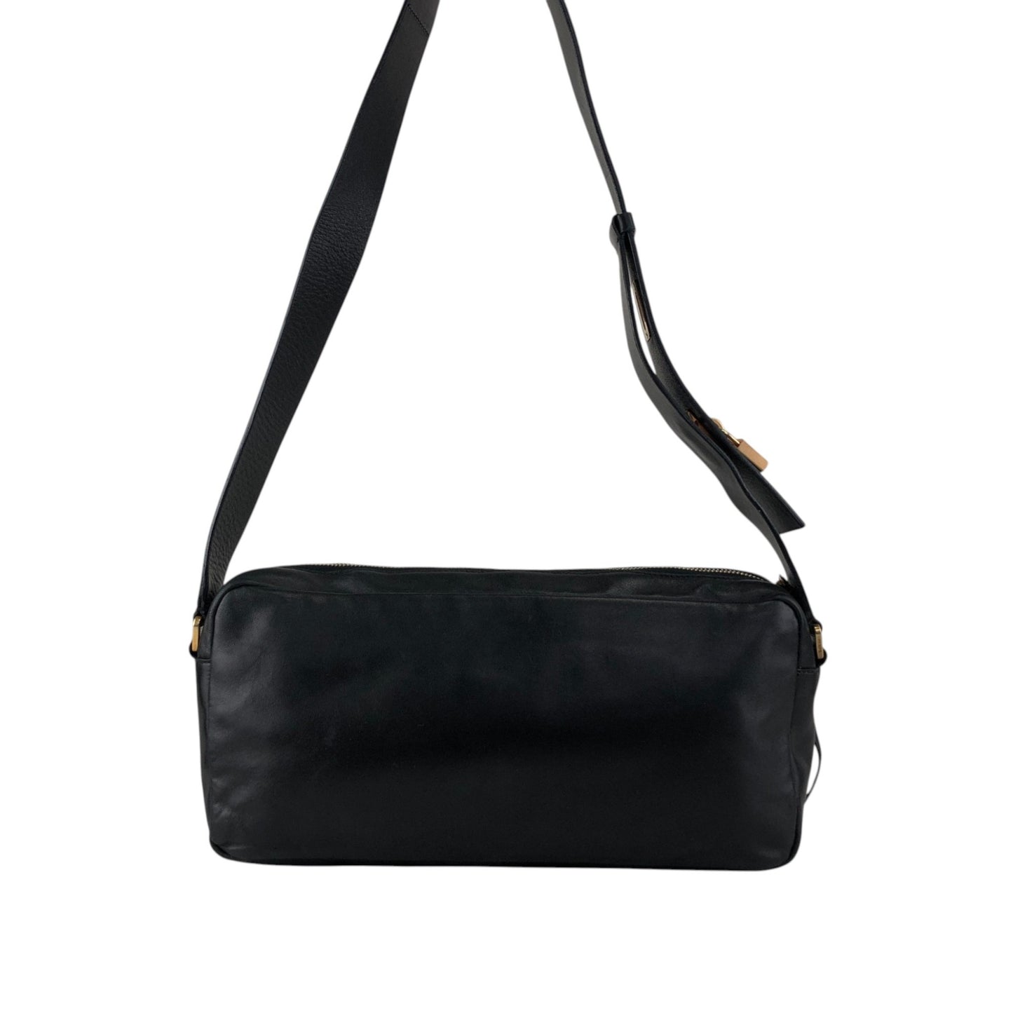 PRADA Padlock Shoulder bag Black Vintage thx6f8