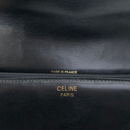 CELINE Horse Bit Shoulder bag Black Vintage 3kmi4e