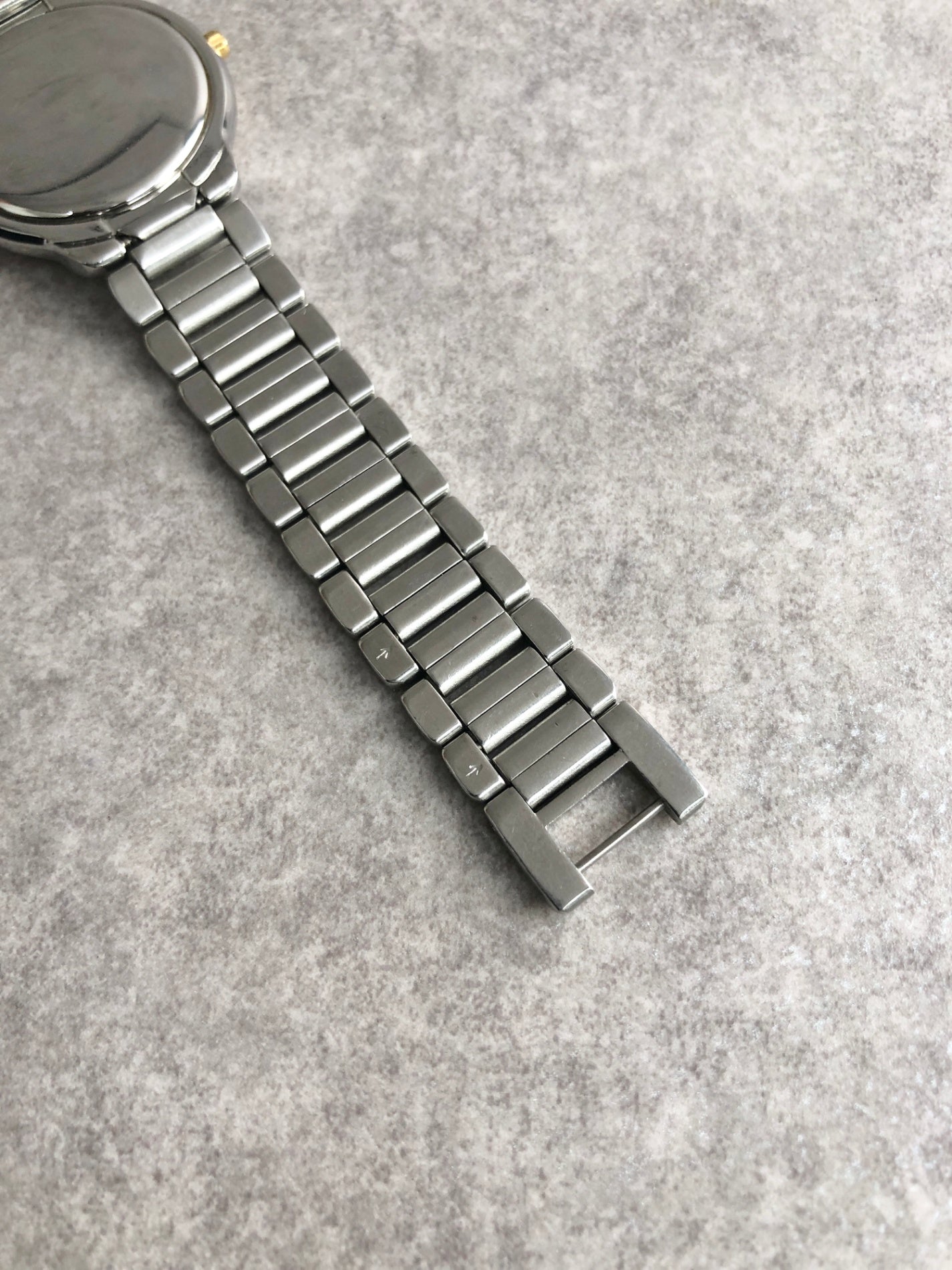 Yves Saint Laurent YSL Logo Watch Silver Vintage c6vtx8