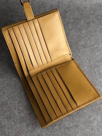 GUCCI Jackie Folded Wallet Brown Vintage izy4bh