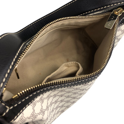 CELINE Macadam Shoulder bag White Vintage s5b6ci