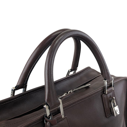 LOEWE Amazona36 Handbag Boston bag Brown Vintage a3rpfj