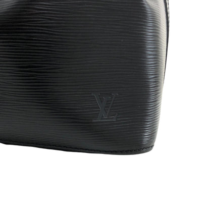 LOUIS VUITTON Epi Drawstring Shoulder bag Black Vintage gh8xjw