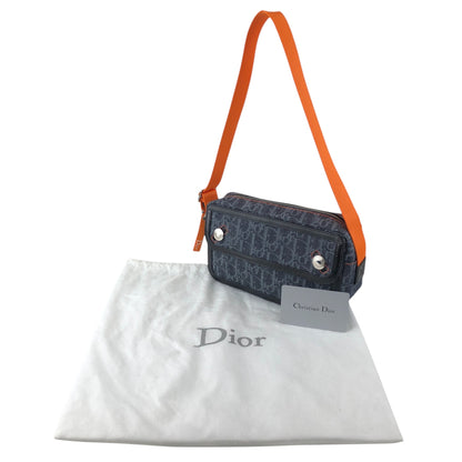 Christian Dior Trotter Flap Shoulder bag Indigo Vintage jb5tcy