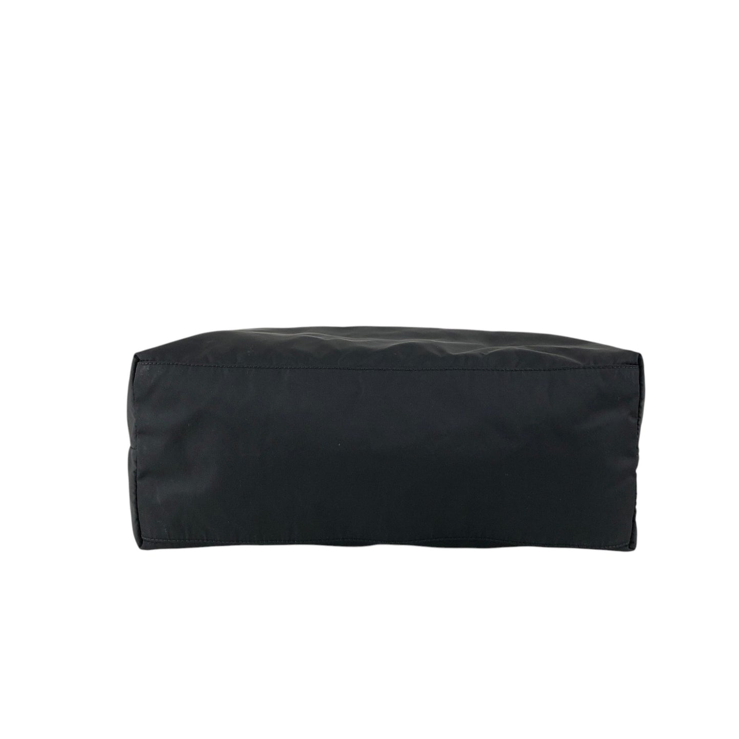PRADA Tessuto Triangle Logo Totebag Black Vintage naaxd3
