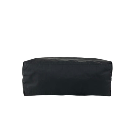 PRADA Tessuto Triangle Logo Totebag Black Vintage naaxd3