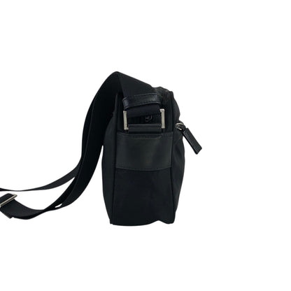 PRADA Tessuto Triangle Logo Shoulder bag Black Vintage rjf7np