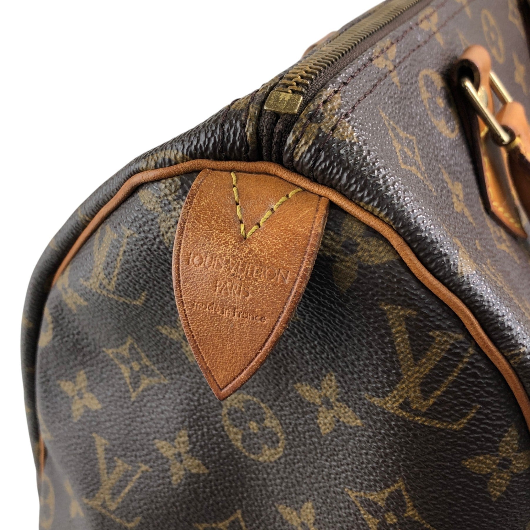 LOUIS VUITTON Monogram Small Boston bag Handbag Brown Vintage