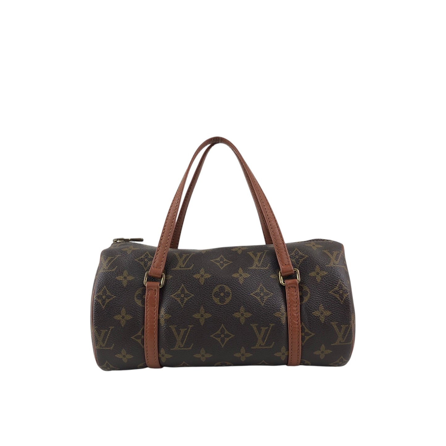 LOUIS VUITTON Monogram Handbag Brown Vintage b2yv5t