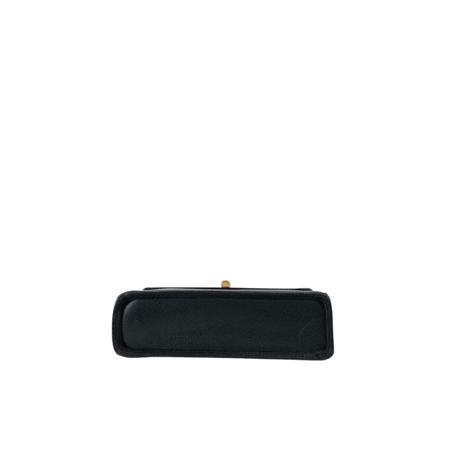 CELINE Turn Lock Shoulder bag Black Vintage txhccr