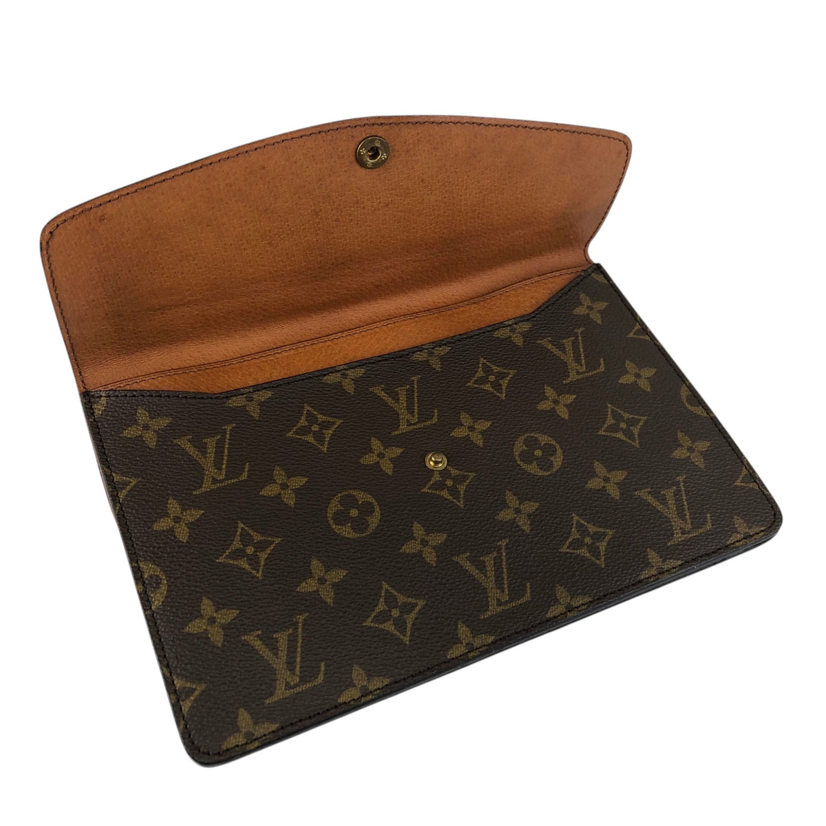 LOUIS VUITTON Monogram Shoulder bag Brown Vintage aaa5yj