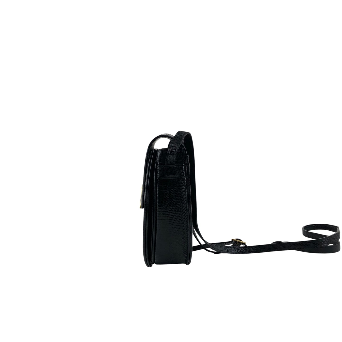 Yves Saint Laurent YSL Logo Shoulder bag Black Vintage 5hfhbh