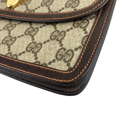 GUCCI GG Pattern Shoulder bag Beige Vintage m43bwz