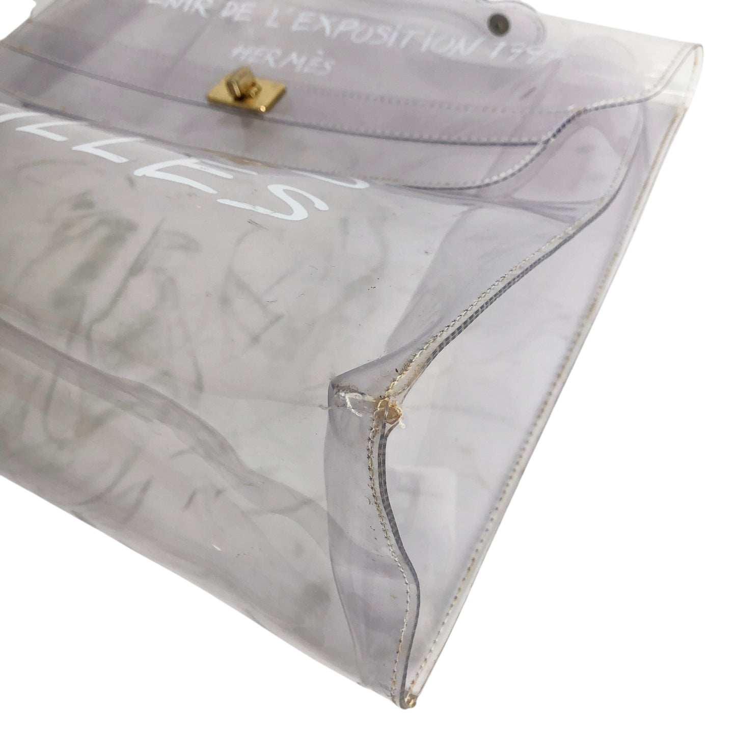 HERMES Handbag Clear Vintage 3a5dab