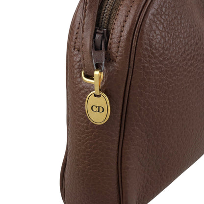 Christian Dior CD Logo Small Shoulder bag Brown Vintage 5tbhx8