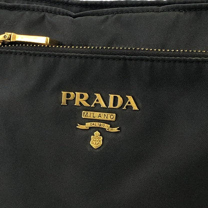 PRADA Logo Nylon Saffiano Leather Crossbody Shoulder bag Black Vintage eu2jv5
