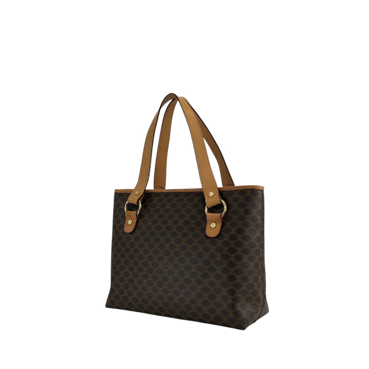 CELINE Macadam Handbag Totebag Brown Vintage v7jdmm