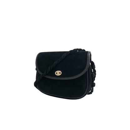 CELINE Blason Small Shoulder bag Black Vintage p8xbtw