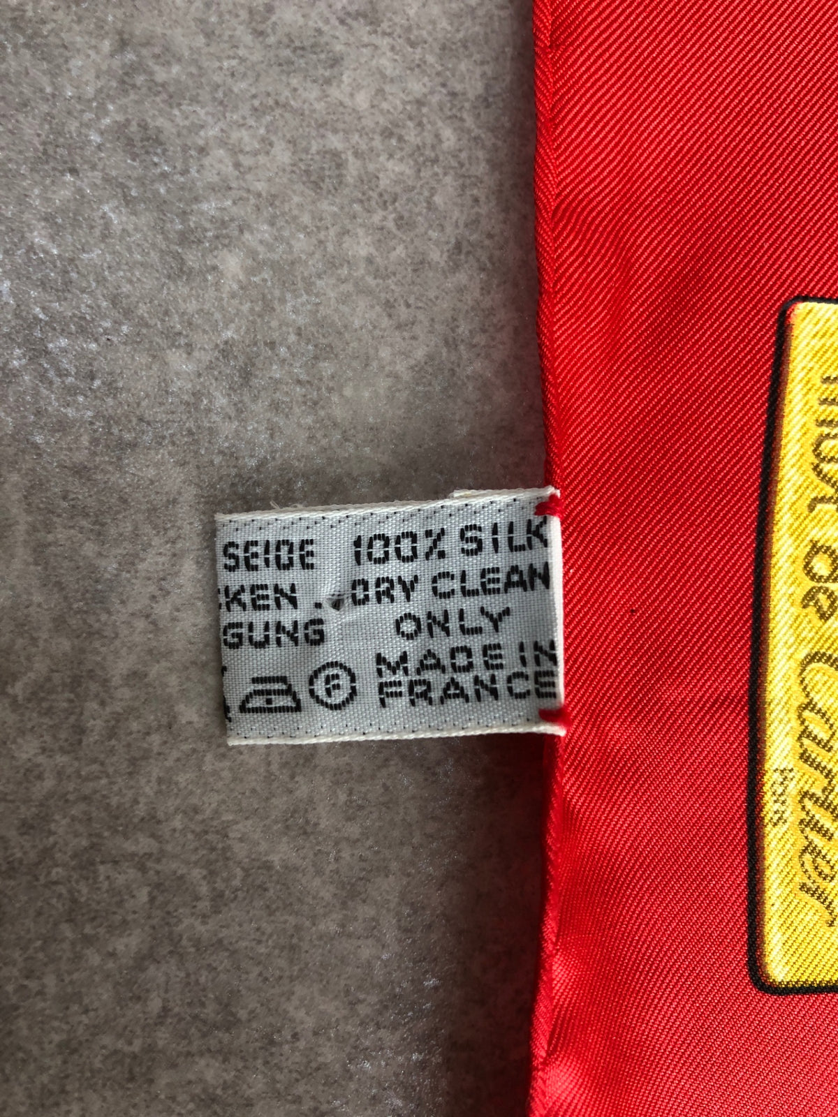 Cartier Silk Scarf Red Vintage vdtbax