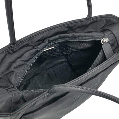 PRADA Tessuto Triangle Logo Totebag Black Vintage bfw3nz