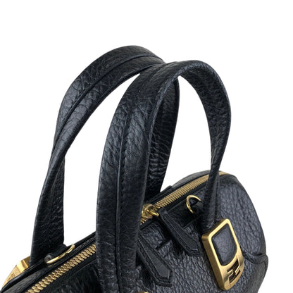 FENDI Two-way Handbag Shoulder bag Black 8BL114-HXF Vintage 66eazz