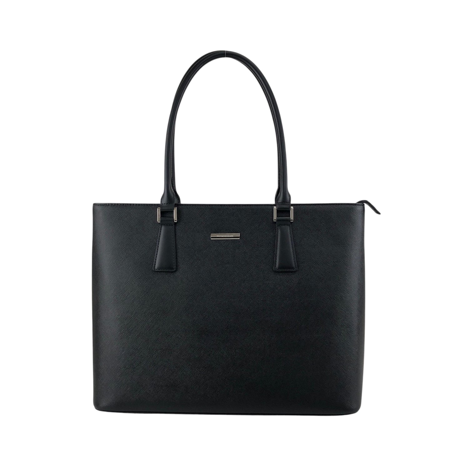 BURBERRY Logo Handbag Totebag Black Vintage behneb