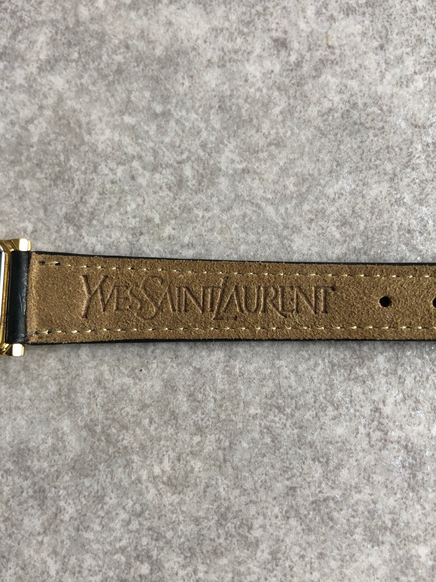 Yves Saint Laurent Quartz Watch Gold Vintage 5420-H47599 55i8eh