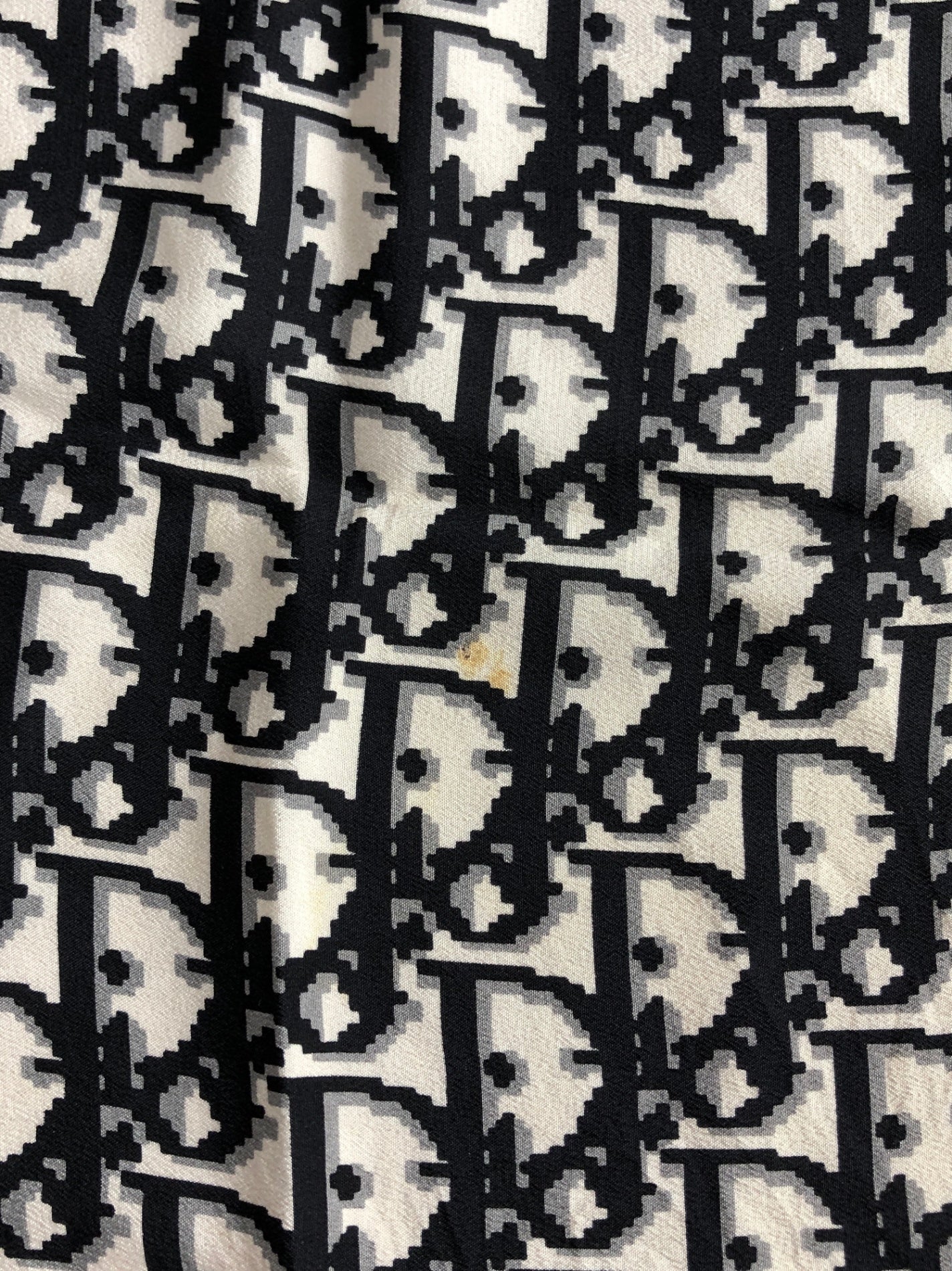 Christian Dior Trotter Silk Scarf Black Vintage xagbg3