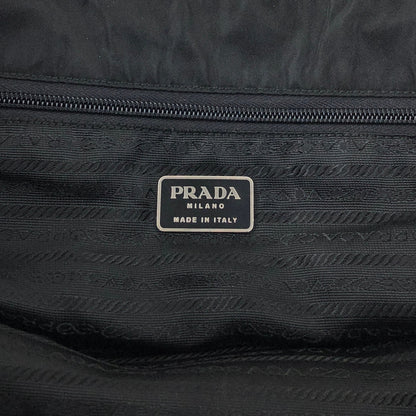 PRADA Tessuto Triangle Logo Totebag Black Vintage fdttdc