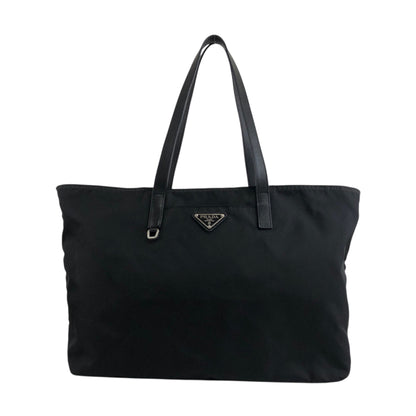 PRADA Tessuto Triangle logo Totebag Black Vintage rkbgyy