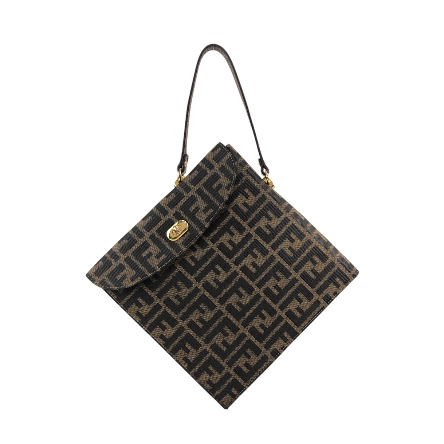 FENDI Zucca Handbag Brown Vintage 5pdvzg
