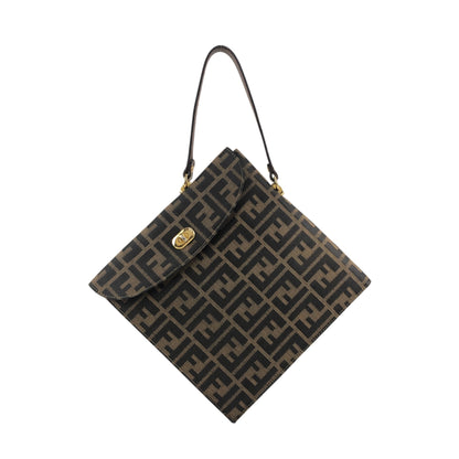 FENDI Zucca Handbag Brown Vintage 5pdvzg