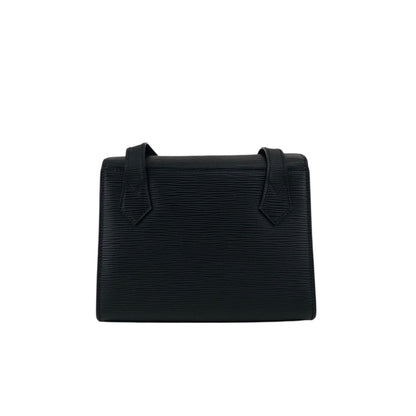 FENDI Logo Embossed Shoulder bag Black Vintage asc2di