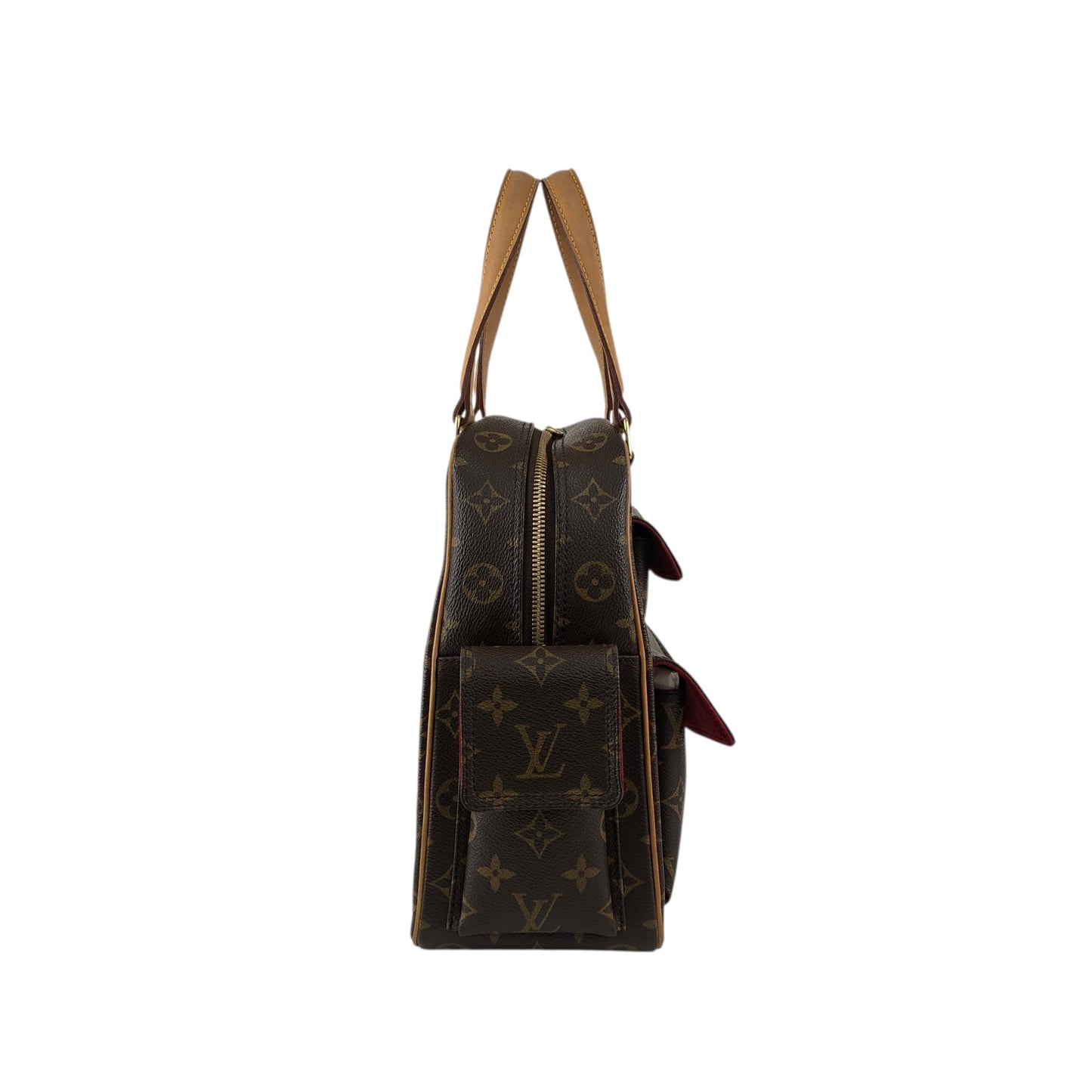 LOUIS VUITTON Monogram Handbag Brown M51161 Vintage vzg5g4