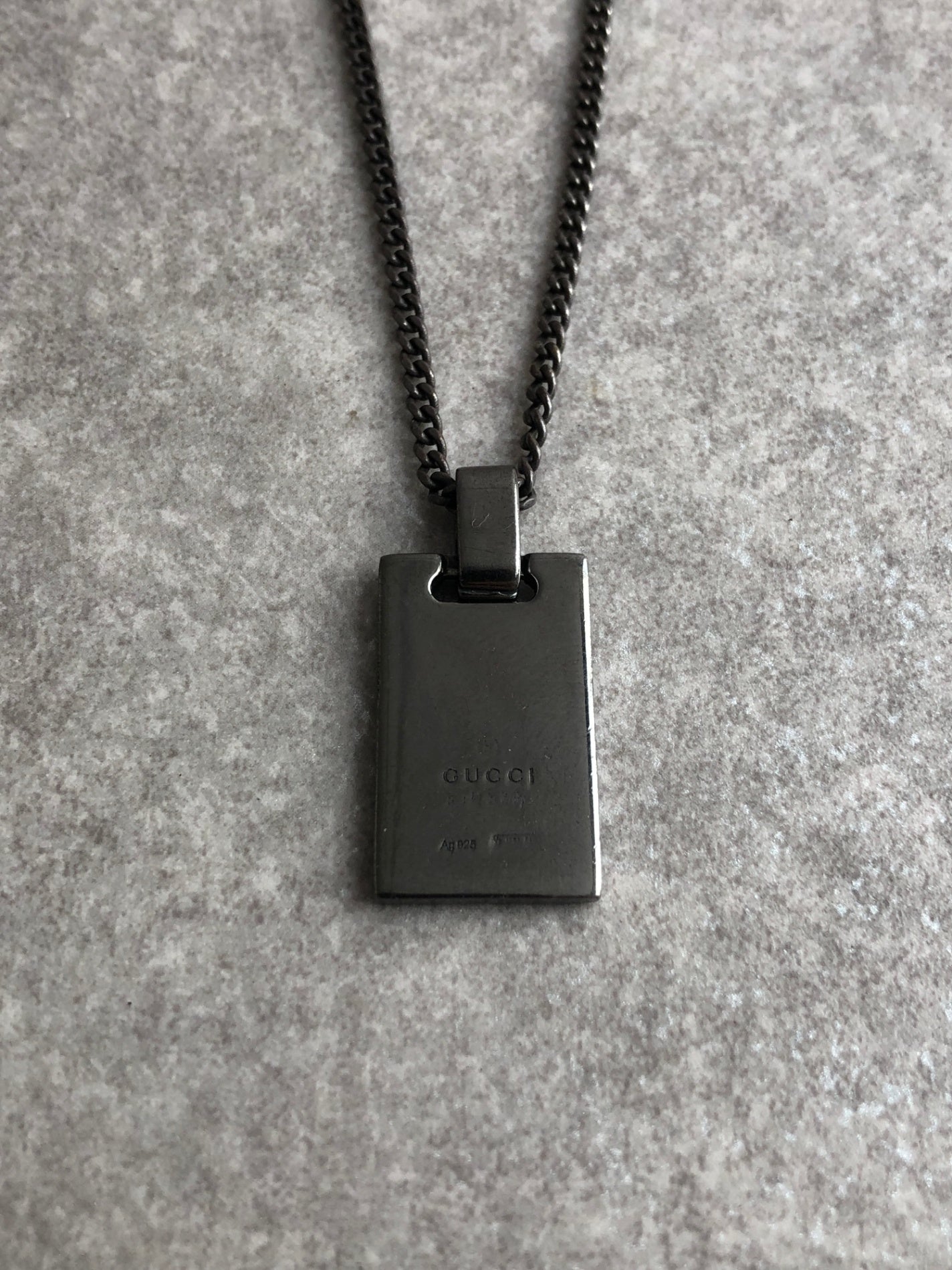 GUCCI Necklace Silver Vintage jtj54k