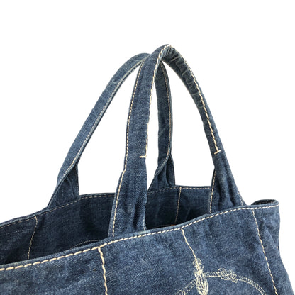 PRADA Canapa Handbag Indigo Vintage t35cnj
