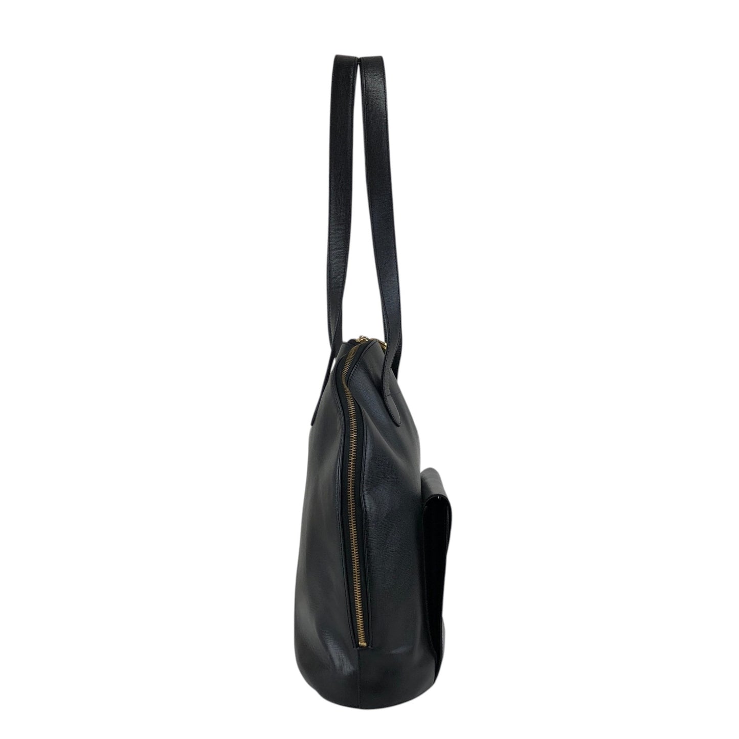 Christian Dior CD Logo Turn Lock Shoulder bag Black Vintage 7ng3ku