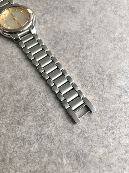 Yves Saint Laurent YSL Logo Watch Silver Vintage c6vtx8