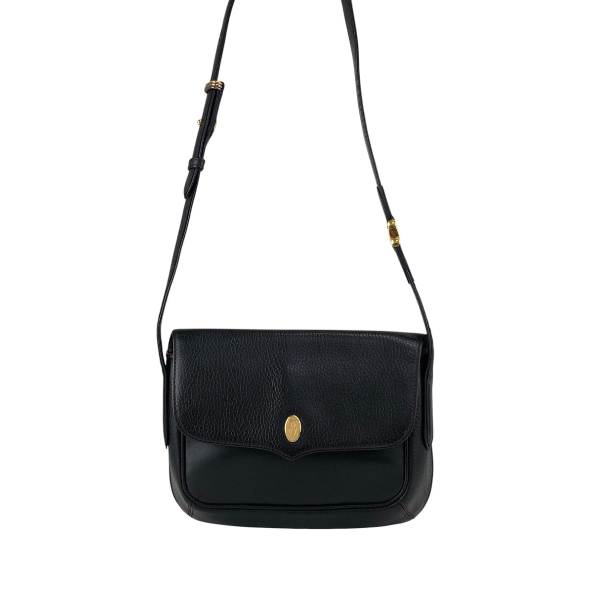 Cartier Logo Shoulder bag Black Vintage hvng2e
