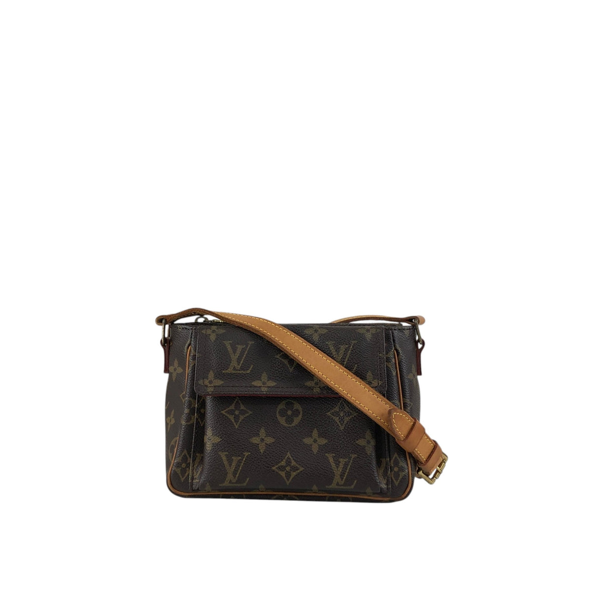 LOUIS VUITTON Monogram Shoulder bag Brown Vintage 53bcj4