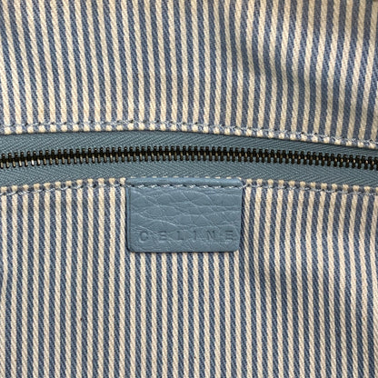 CELINE Blason Handbag Sky blue Vintage 5m2evd