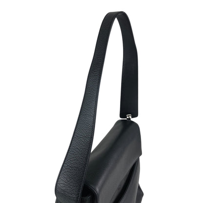 LOEWE Logo Embossed Shoulder bag Black Vintage ni55eb