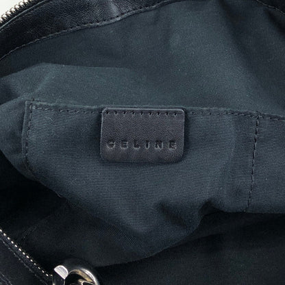 CELINE Blason Shoulder bag Black Vintage ftjas7